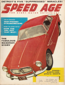 SPEED AGE 1957 NOV - MASERATI STORY, VEST POCKET DYNOS, '58 AIR SUSPENSION